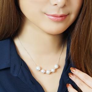 ネックレス パールスルーネックレス 真珠ネックレス ネックレス パールスルーネックレス 真珠ネックレス