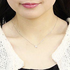 ダイヤモンドペンダント ネックレス ホワイトゴールド k18 ダイヤモンド 0.10ct 送料無料 ジュエリー プレゼント ギフト ご褒美 自分買い puの画像