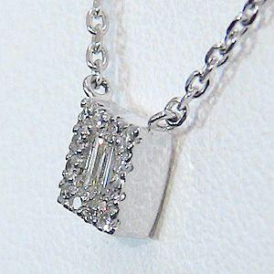 ダイヤモンドペンダント ネックレス ホワイトゴールド k18 ダイヤモンド 0.10ct 送料無料 ジュエリー プレゼント ギフト ご褒美 自分買い puの画像
