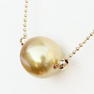 パール スルーネックレス 南洋白蝶真珠 k18 ゴールド ネックレス 送料