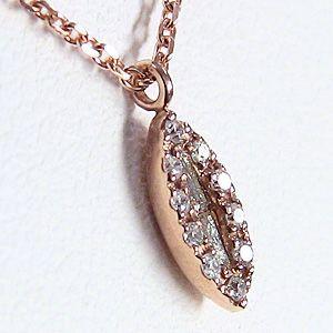 ダイヤモンドペンダント ネックレス ピンクゴールド k18 ダイヤモンド 0.09ct 送料無料 ジュエリー 人気 プレゼント ギフト ご褒美 自分買い puの画像
