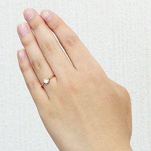 ハート ダイヤモンドリング ピンキーリング 指輪 ピンクゴールド k18 送料無料 カジュアル ジュエリー プレゼント ギフト ご褒美 自分買い puの画像