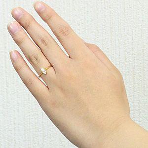 ピンキーリング ダイヤモンドリング 指輪 イエローゴールド k18 送料無料 ジュエリー カジュアル 人気 プレゼント ギフト ご褒美 自分買い puの画像