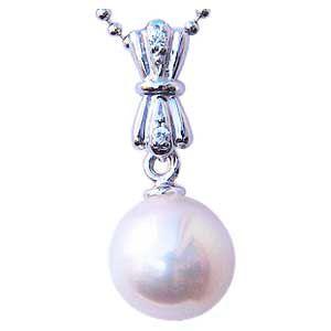6月誕生石 ネックレスペンダント あこや真珠パール k18 ホワイトゴールドネックレス ダイヤモンド 冠婚葬祭 人気 プレゼント ギフト ご褒美 自分買い