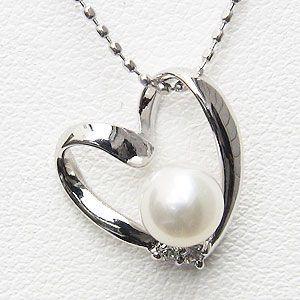 ペンダントトップ ダイヤ ネックレスペンダント あこや真珠パール pt900 プラチナネックレス ダイヤモンド プレゼント ギフト ご褒美 自分買い puの画像