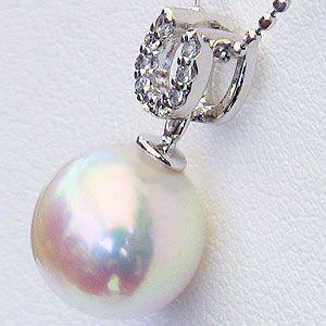 6月誕生石 ペンダントトップ プラチナ ネックレスペンダント あこや真珠パール プラチナネックレス ダイヤモンド プレゼント ギフト ご褒美 自分買い puの画像