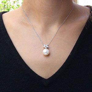 南洋白蝶真珠 パールペンダントトップ ヘッド ダイヤモンド ピンクホワイト系 12mm ダイヤモンド 0.15ct 送料無料 プレゼント ギフト ご褒美 自分買い pu