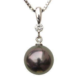 ペンダントトップ ダイヤ ネックレスペンダント 黒真珠パール プラチナネックレス ダイヤモンド ジュエリー プレゼント ギフト ご褒美 自分買い pu