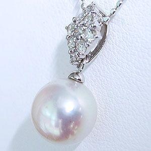 ★真珠★ シルバー あこや本真珠 アコヤ ペンダントトップ ヘッド キュービックジルコニア ペンダントネックレス プレゼント ギフト 自分買い puの画像