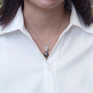 ペンダントトップ ダイヤ ネックレスペンダント 黒真珠パール プラチナネックレス ダイヤモンド ジュエリー プレゼント ギフト ご褒美 自分買い pu_1