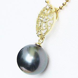 ペンダントトップ ダイヤ ネックレスペンダント 黒真珠パール k18 ゴールドネックレス ダイヤモンド ジュエリー プレゼント ギフト ご褒美 自分買い pu_2
