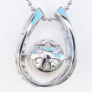 パール ペンダントトップ ヘッド 真珠 キュービックジルコニア 馬蹄