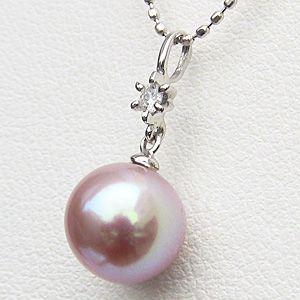 ペンダントトップ ネックレス 淡水パール 真珠 ダイヤモンド ホワイトゴールド ペンダント 人気 プレゼント ギフト ご褒美 自分買いの画像