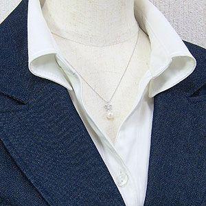 ネックレスペンダント ペンダントトップ あこや真珠パール k18 ホワイトゴールドネックレス ダイヤモンド プレゼント ギフト ご褒美 自分買い puの画像
