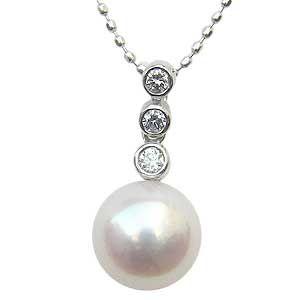 パール ペンダントトップ ダイヤ あこや真珠 t900 プラチナ ネックレス ダイヤモンド ジュエリー ジュエリー プレゼント ギフト ご褒美 自分買い p