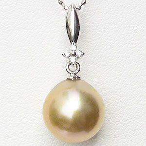 パール ペンダントトップ 南洋真珠パール pt900 プラチナネックレス