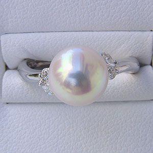 本真珠プラチナ900リング 楽天市場】プラチナ900 アコヤ本真珠 リング 9-9.5mm 13号 サイズ直し