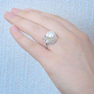 真珠12ミリ　大粒　パールリング　南洋パール 楽天市場】【ポイント10倍】指輪 パール リング ゴールデン