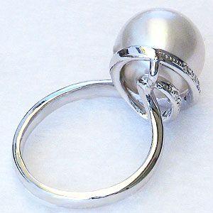 真珠12ミリ　大粒　パールリング　南洋パール 楽天市場】【ポイント10倍】指輪 パール リング ゴールデン