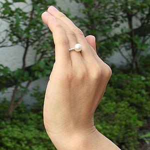 パールリング 普段使い パール リング 真珠リング あこや本真珠 ダイヤモンド ホワイトゴールド あこや 冠婚葬祭 送料無料 プレゼント ギフト 自分買い pu_2