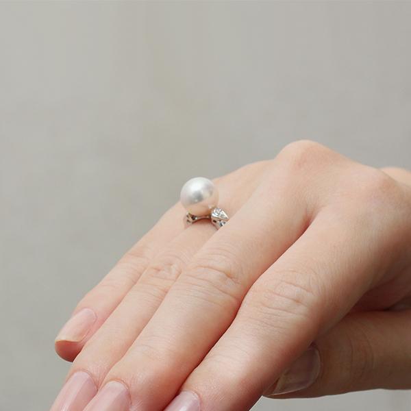 パールリング 普段使い パール リング 真珠 指輪 あこや真珠 シルバー