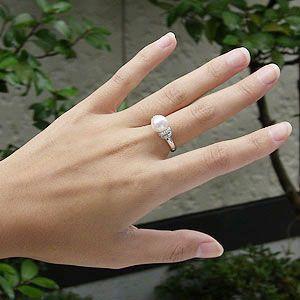 パールリング 普段使い パール リング プラチナ 真珠 指輪 本真珠 あこや ダイヤモンド レディース 冠婚葬祭 プレゼント ギフト ご褒美 自分買い pu_3