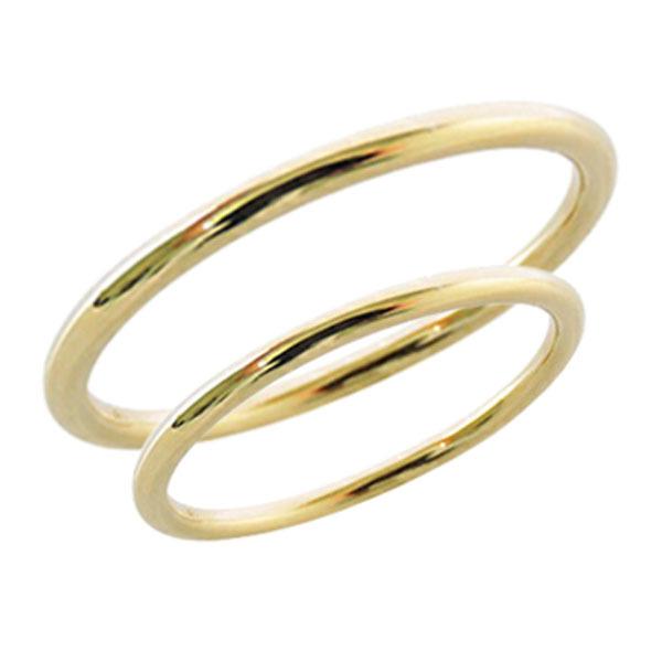 ペアリング 指輪 ペア リング 華奢リング ベビーリング k18 ゴールド シンプル 重ね着け カジュアル ジュエリー プレゼント ギフト ご褒美 自分買い | ブランド登録なし