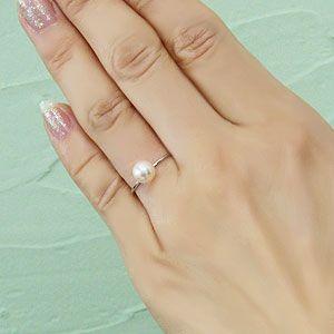 K18パールリング　決まりました。　　　 k18 パール リング 真珠指輪 18k 18金 ピンクゴールド ダイヤモンド