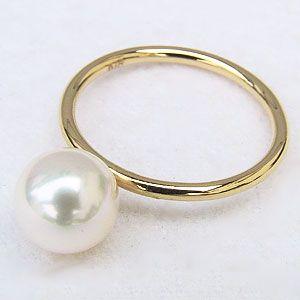 パール リング 普段使い k18 18k 18金 イエローゴールド 真珠指輪 レディース 本真珠 あこや 重ね着け 冠婚葬祭 プレゼント ギフト ご褒美 自分買い pu | ブランド登録なし | 04