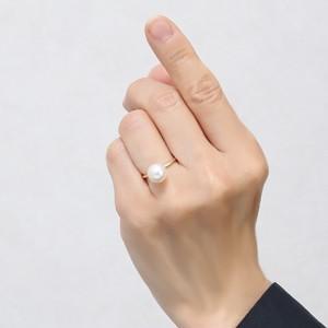 パールリング 普段使い パール リング k18 18金 指輪 真珠