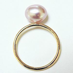 パール リング 真珠 指輪 パールリング k18 18金 ゴールド 華奢 パール リング 真珠 指輪 パールリング k18 18金 ゴールド 華奢