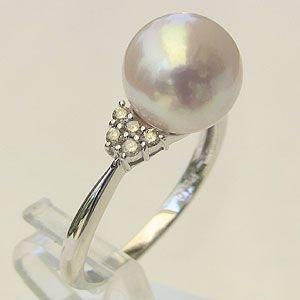 パールリング 普段使い パール リング k18 18金 あこや真珠