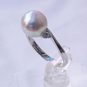 パールリング 普段使い パール リング プラチナ pt900 真珠 指輪 本真珠 ダイヤモンドt 900 レディース 冠婚葬祭 プレゼント ギフト ご褒美 自分買い pu
