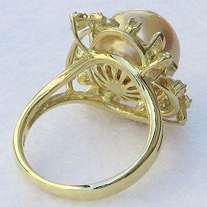 【12/23限定】【美品】純金白蝶真珠フリーリング、純金2つセット K18YG 奄美大島産白蝶 ゴールドパール リング 102708070093 | VERITE