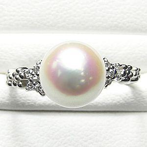 パールリング 普段使い パール リング プラチナ 真珠 指輪 本真珠 あこや レディース ダイヤモンド 冠婚葬祭 保証書付 プレゼント ギフト ご褒美 自分買い pu_1