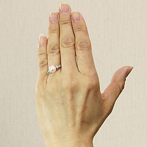 パールリング 普段使い パール リング プラチナ 真珠 指輪 本真珠 あこや レディース ダイヤモンド 冠婚葬祭 保証書付 プレゼント ギフト ご褒美 自分買い pu_2