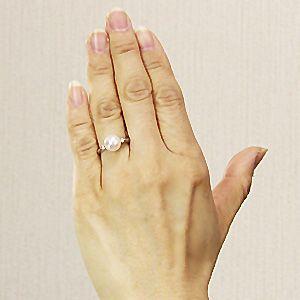 パールリング 普段使い パール リング あこや真珠 ダイヤモンド ホワイトゴールド パール あこや 冠婚葬祭 送料無料 プレゼント ギフト ご褒美 自分買い puの画像
