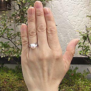 パールリング 普段使い パール リング 真珠 指輪 あこや本真珠 シルバー キュービックジルコニア 冠婚葬祭 人気 プレゼント ギフト ご褒美 自分買い puの画像