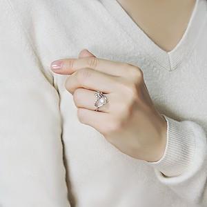 パールリング 普段使い 指輪 リング ハートリング 真珠指輪