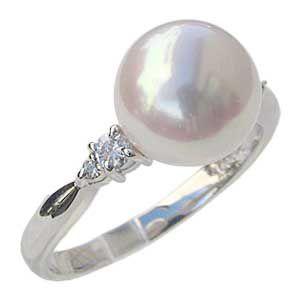 パールリング 普段使い パール リング プラチナ 真珠 指輪 本真珠 あこや レディース ダイヤモンド 冠婚葬祭 保証書付 プレゼント ギフト ご褒美 自分買い pu