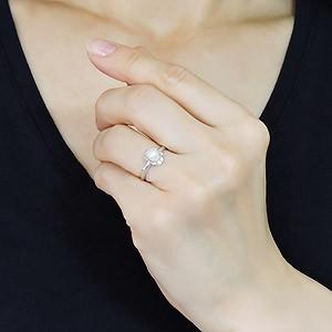 パールリング 普段使い パール リング k18 k18 18金 真珠 あこや本真珠 ホワイトゴールド 5mm 真珠指輪 シンプル 送料無料 プレゼント ギフト 自分買い puの画像