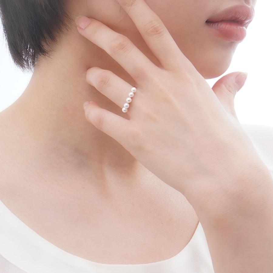 k18 パール リング あこや 18金 18k ピンクゴールド カジュアル 普段