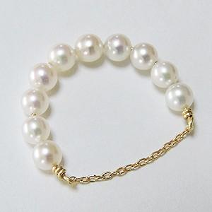 パール リング 普段使い ピンキー 真珠指輪 レディース 本真珠 あこや 3.5-4mm k18 18k 18金 イエローゴールド 送料無料 プレゼント ギフト ご褒美 自分買い pu_3