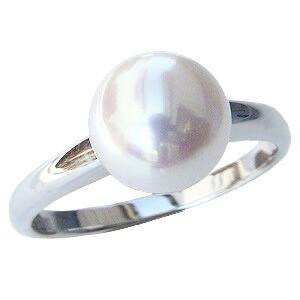パールリング 普段使い パール リング プラチナ pt900 真珠 指輪 本