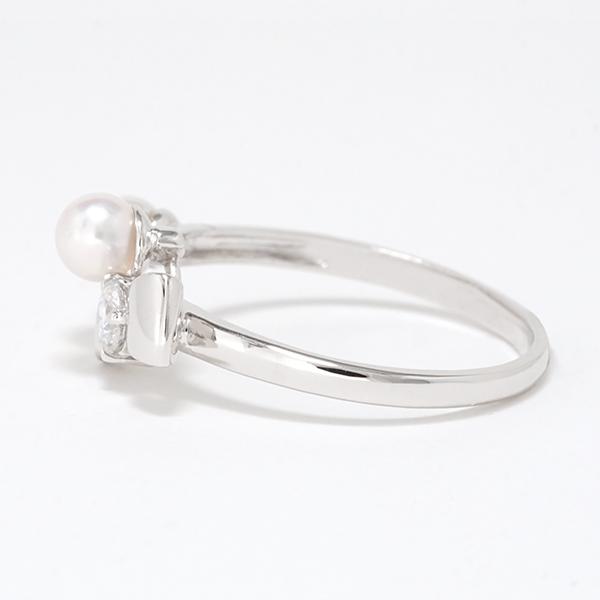 パール リング カジュアル プラチナ 真珠リング 指輪 ベビー