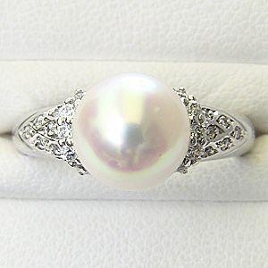 パール リング パールリング 真珠 指輪あこや本真珠 キュービックジルコニア シルバー 冠婚葬祭 普段使い 人気 プレゼント ギフト ご褒美 自分買い puの画像