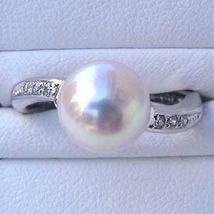 パールリング 普段使い パール リング プラチナ pt900 真珠 指輪 本真珠 あこや ダイヤモンド 6月誕生石 冠婚葬祭 送料無料 プレゼント ギフト 自分買い