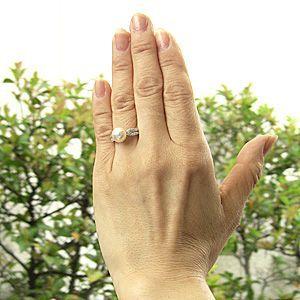 パール リング パールリング 真珠 指輪 あこや本真珠 キュービックジルコニア シルバー 冠婚葬祭 結婚式 大粒 普段使い プレゼント ギフト 自分買い puの画像