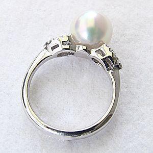 ぴ*の様 PT900 プラチナ 指輪 パール リング 本真珠 パールリング 普段使い パール リング プラチナ pt900 真珠 指輪 本