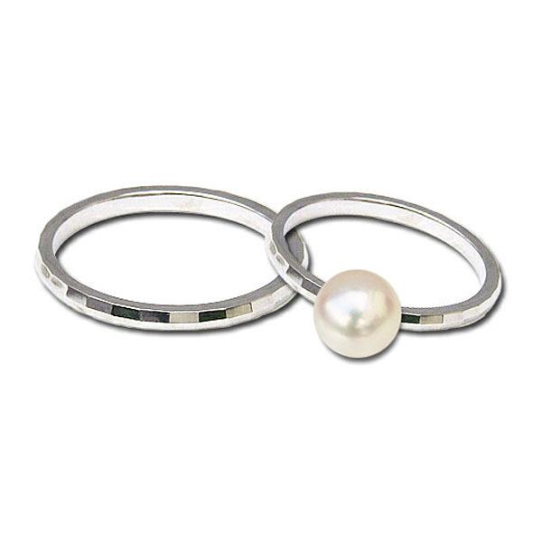 新品未使用！ ぺアリング マリッジリング パールリング 真珠 指輪 パール リング 地金リング シンプル t900 プラチナ デザインカットリング プレゼント ご褒美 自分買い p 【U2857550114】(103264円)